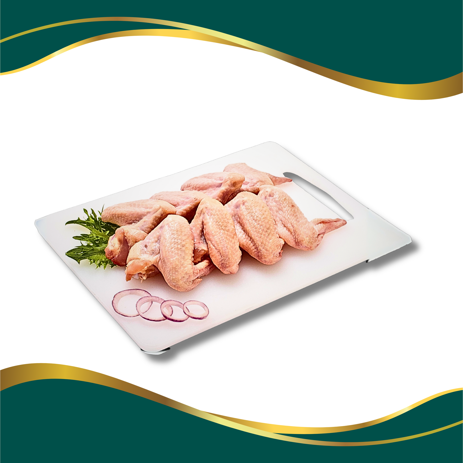 pack of raw chicken wings for cooking, grilling, BBQ, stews, soups. Chicken wings with skin on