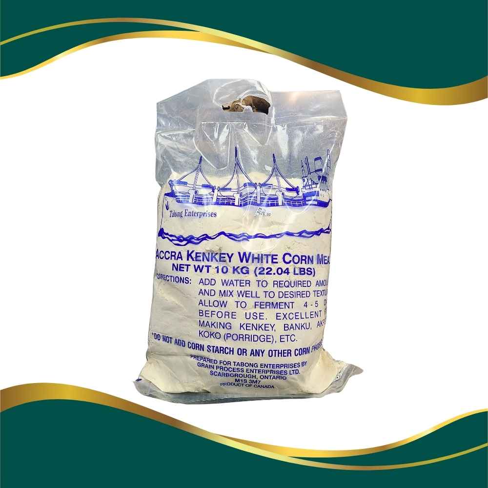 Accra kenekey white corn 10kg 22.04lbs bag