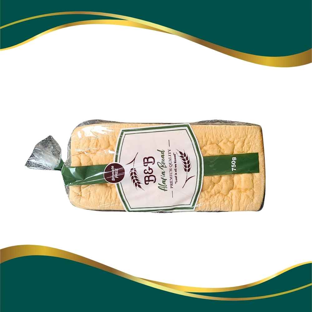 B & B Agege bread, Nigerian bread unsliced 750g Alafia bread premium quality bromate free