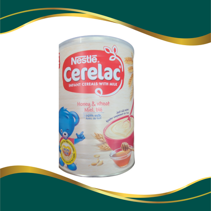 Nestle Cerelac insfant cereal with milk, avec u lait, just add water, infant nestle baby cereal