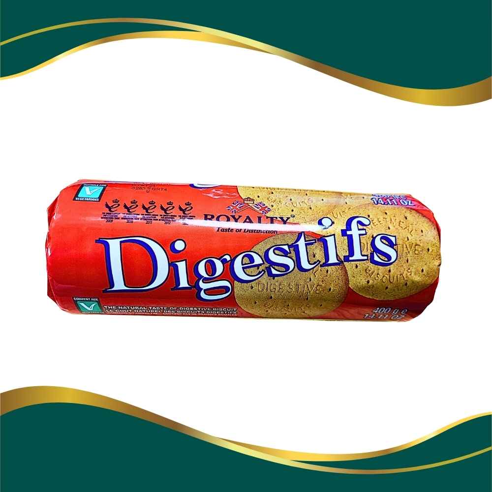 Royalty taste of distinction Digestifs biscuit, the natural taste of digestive biscuit 400g