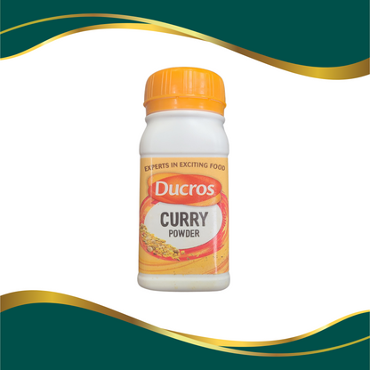 Ducros curry powder container, experts in exciting food. Ducros curry seasoning