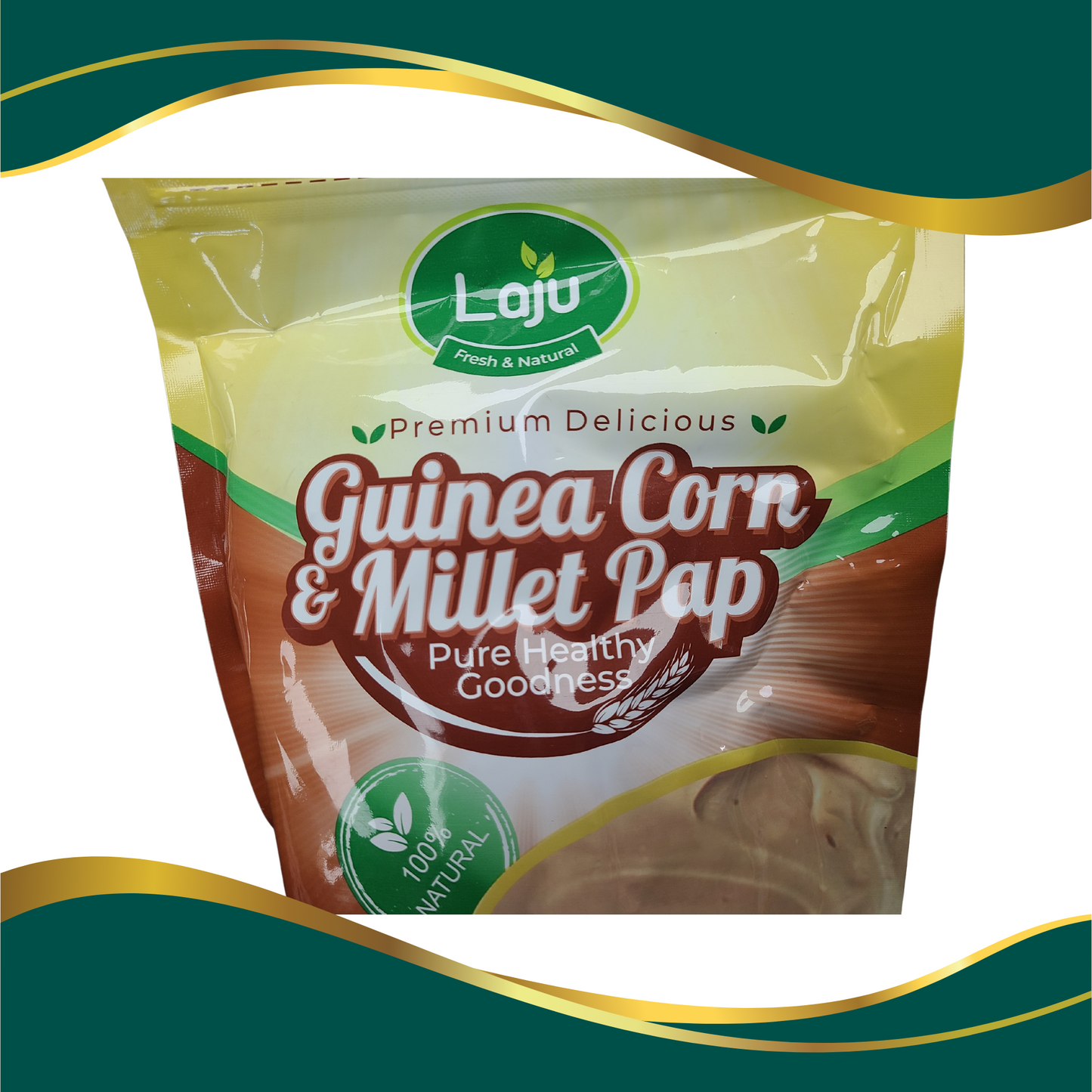 premium delicious, pure healthy goodness, guinea corn and millet pap 100% natural