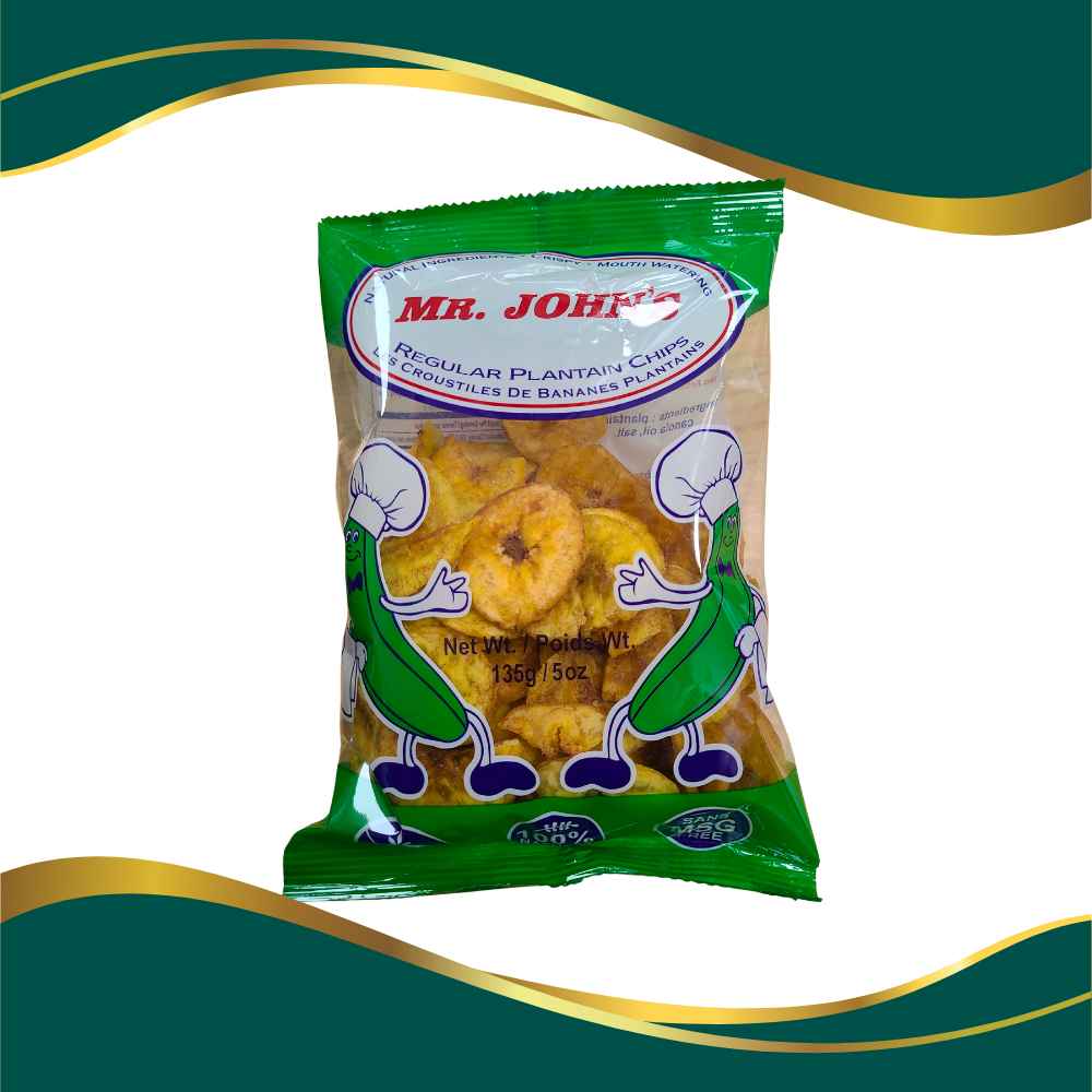 Mr. John's reguar plantain chips 135g