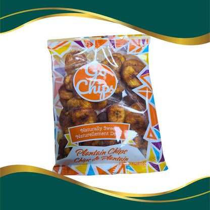 Go chips naturally sweet Plantain Chips (Mr John) chips