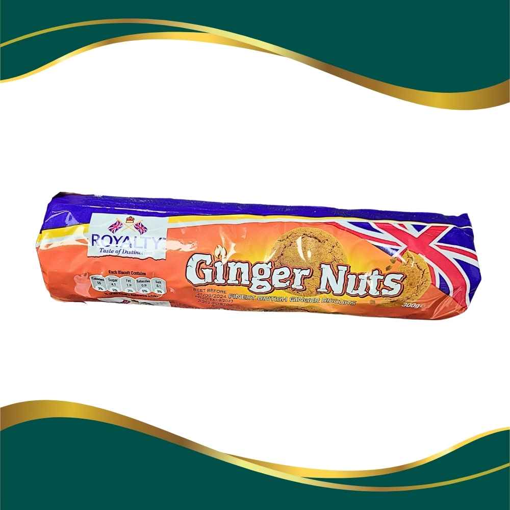 Royalty Ginger Nuts, finest British Ginger biscuits Royalty Taste of Distinction, product of Great Britain 300g