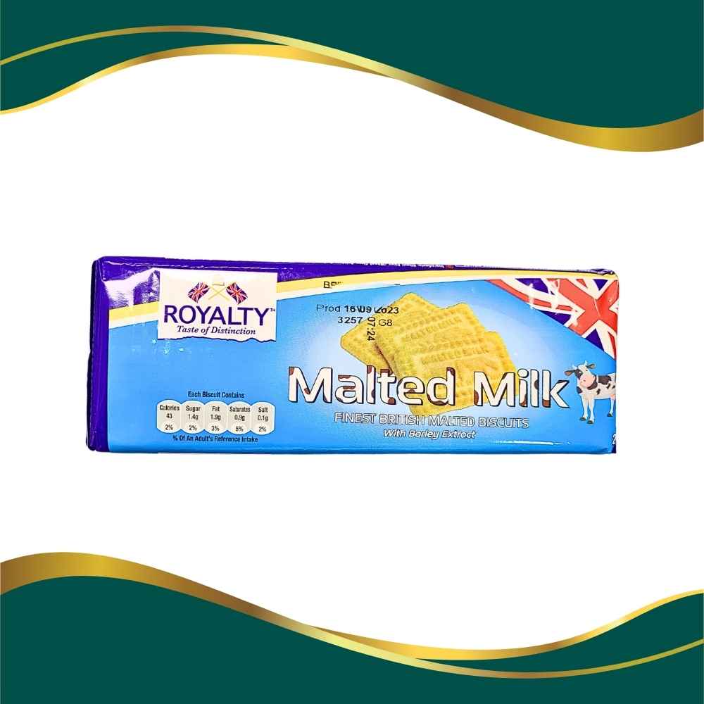 Royalty taste of distinction Malted Milk finest British malted biscuits