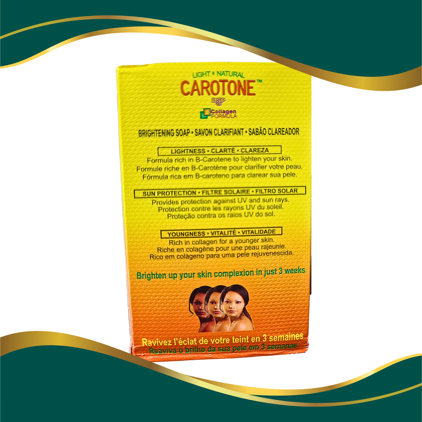 Carotone bar soap / carotone brightening soap